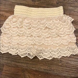 Lace shorts!